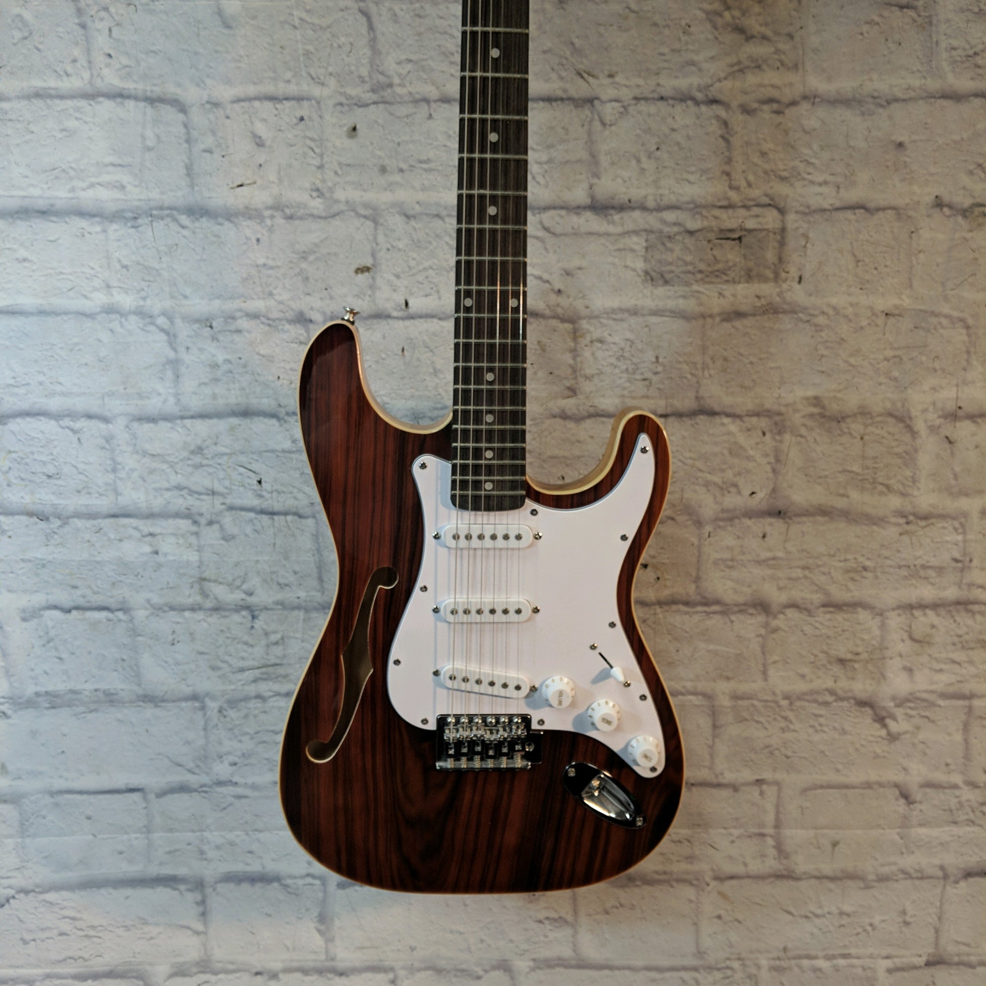 Cozart Semi Hollow Strat Style Electric Guitar