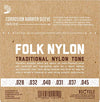 Daddario Folk Nylon 80/20 Ball End EJ33