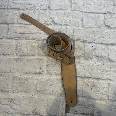 Rock Steady Tan Suede Guitar Strap