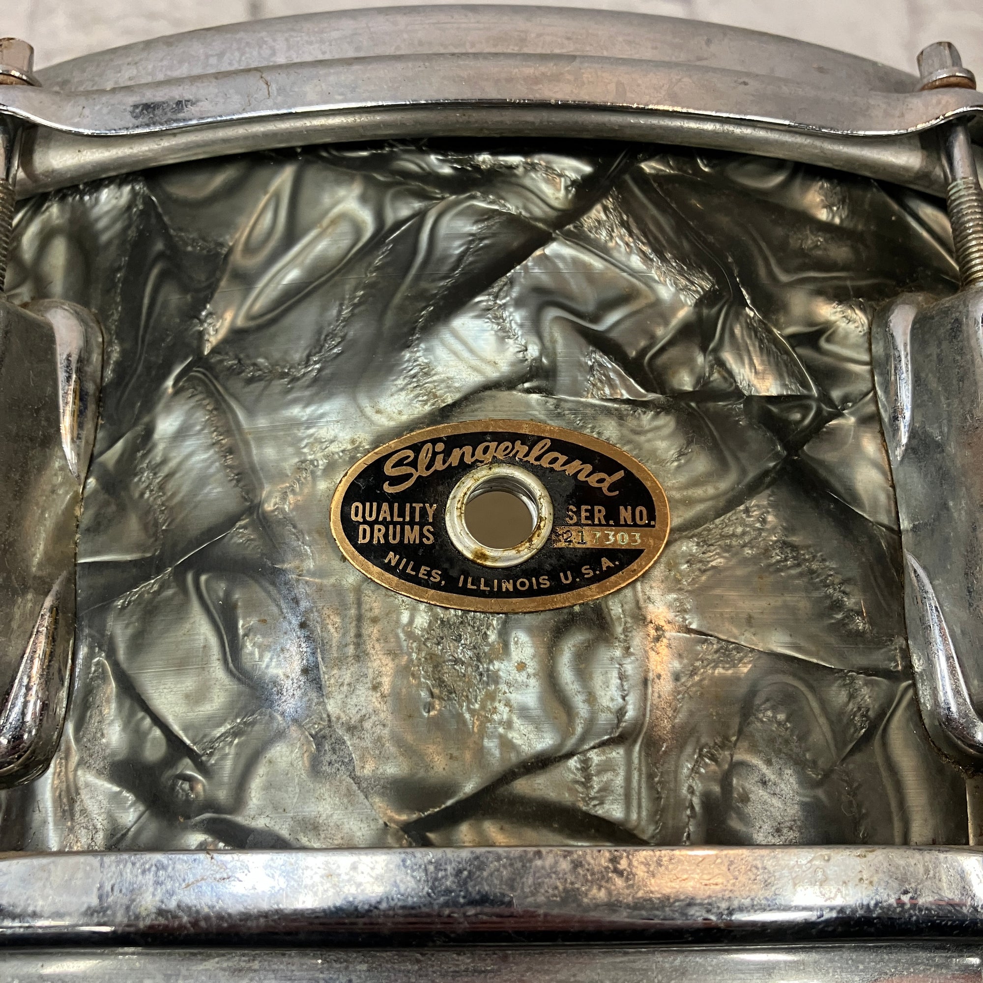 Slingerland Vintage Student Model Snare Black Diamond Pearl 14x5.5