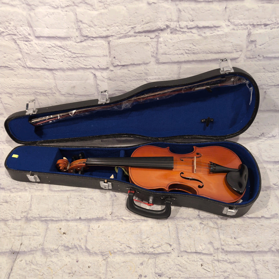 Cremona SV-50 Novice Violin Outfit – 3/4 Size – Student Violin for Beginners with Hard Case