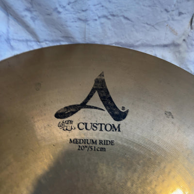 Zildjian 20 A Custom Medium Ride Cymbal
