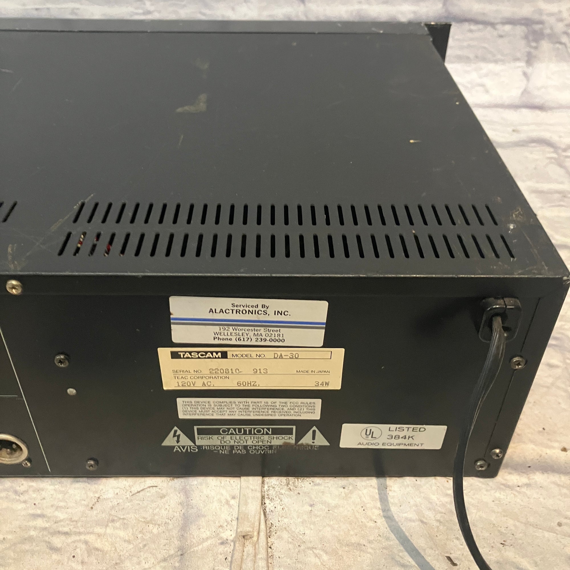 Tascam DA-30 DAT Recorder - Untested AS IS