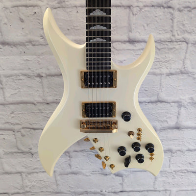 BC Rich USA Bich Supreme Custom Shop 2007 Glitter Rock White 10 String Guitar w/OHSC