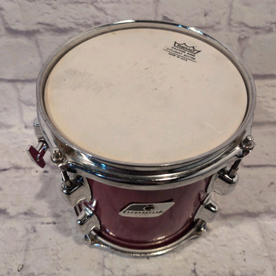 Ludwig Rocker 8" x 9" Black and White Badge Maple Rack Tom - Red