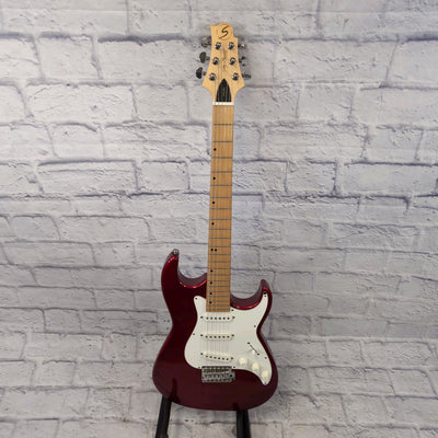Samick Malibu Strat Style Candy Red Electric Guitar