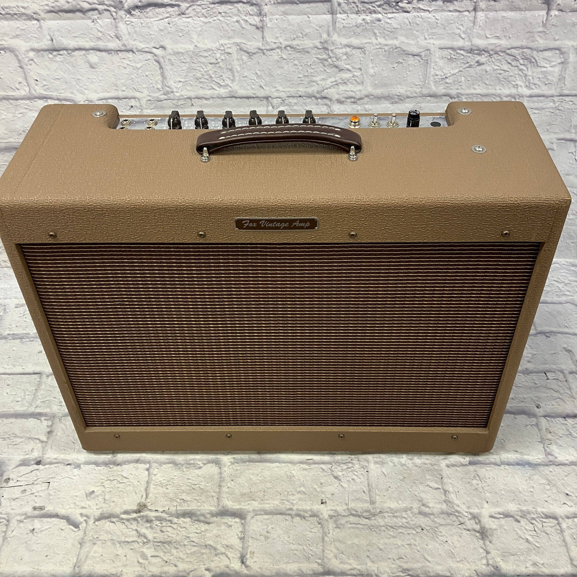 Fox Vintage 5F8B 2x12 Tube Combo Amp Sica Speakers Amperex