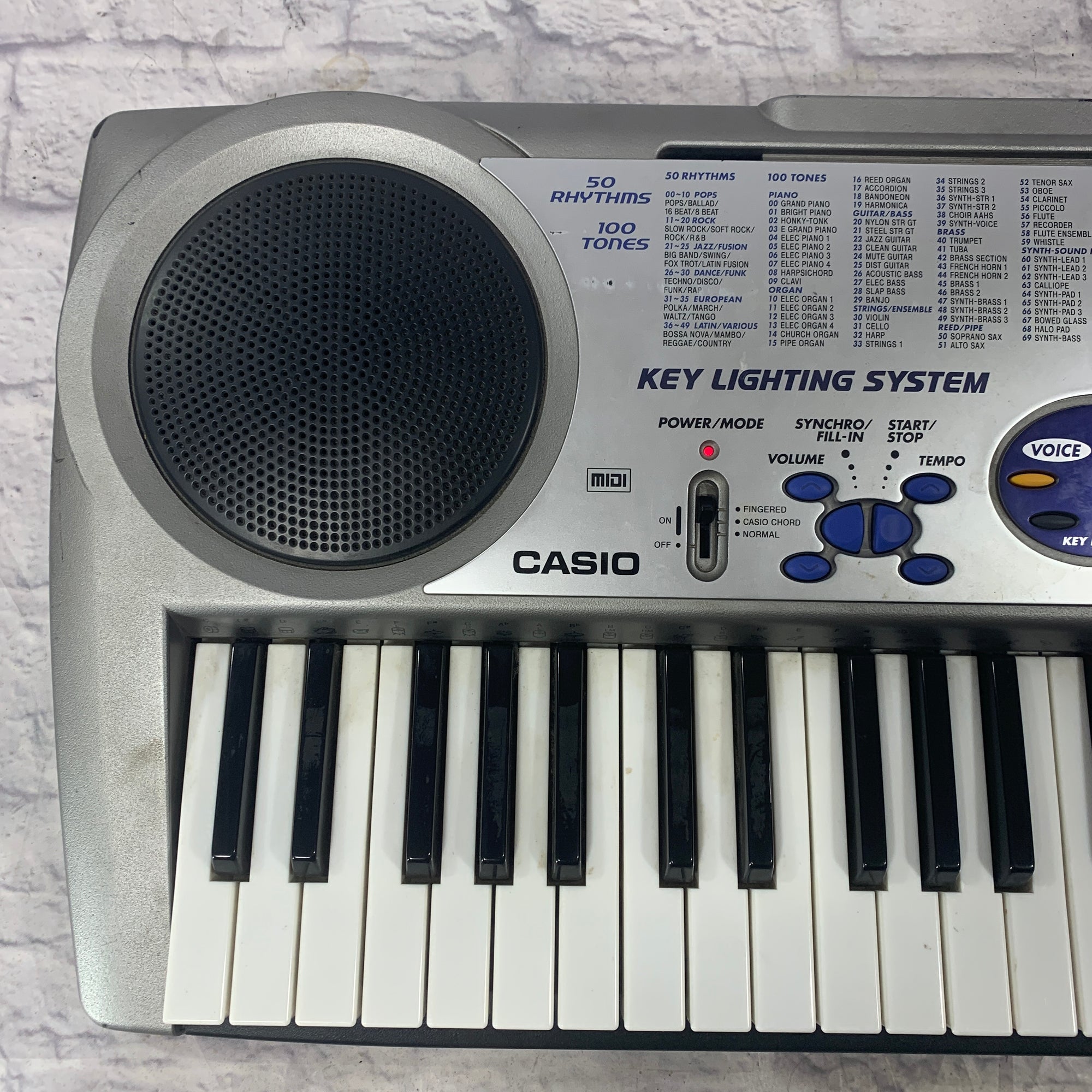 Casio LK-43 Key Lighting System Keyboard Evolution Music