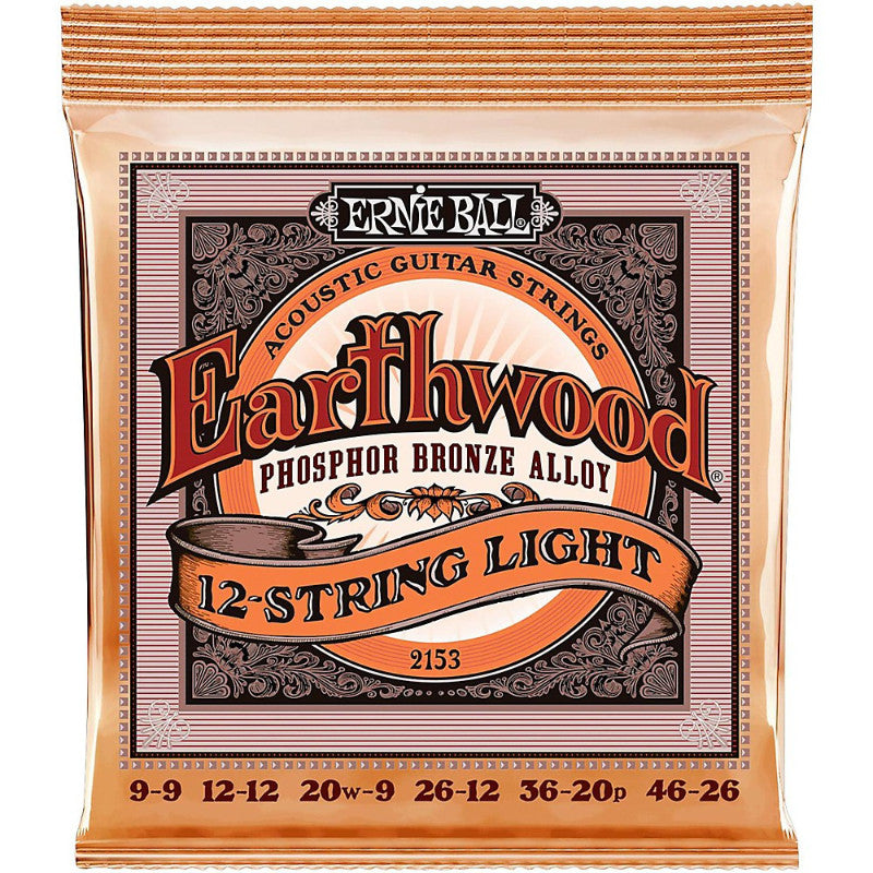 Ernie Ball 2153 Slinky Phosphor Bronze Light 12-String Acoustic Guitar Strings