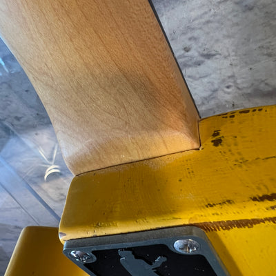 Slick SL52 LP Style Distressed TV Yellow Electric Guitar