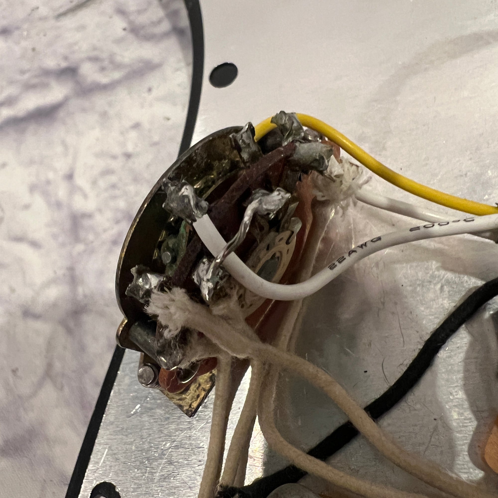 Unknown SSS Black Strat Loaded Pickguard