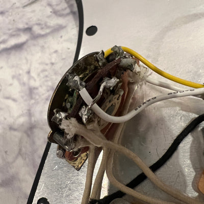 Unknown SSS Black Strat Loaded Pickguard