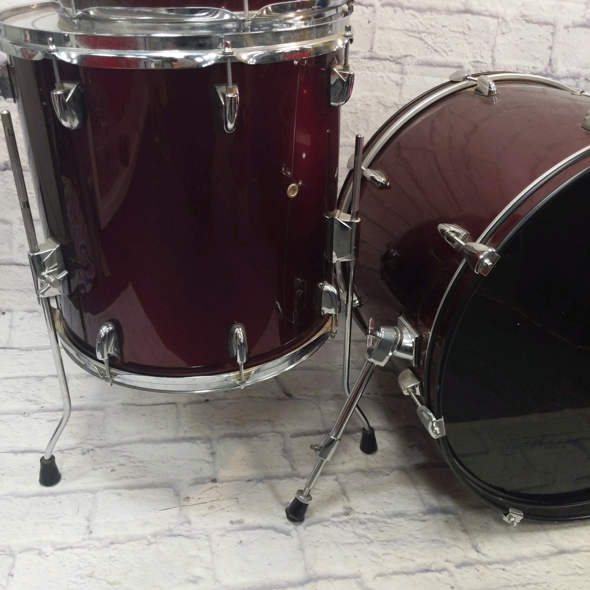 PDP Pacific Drums & Percussion 5pc Drum Set Dark Red