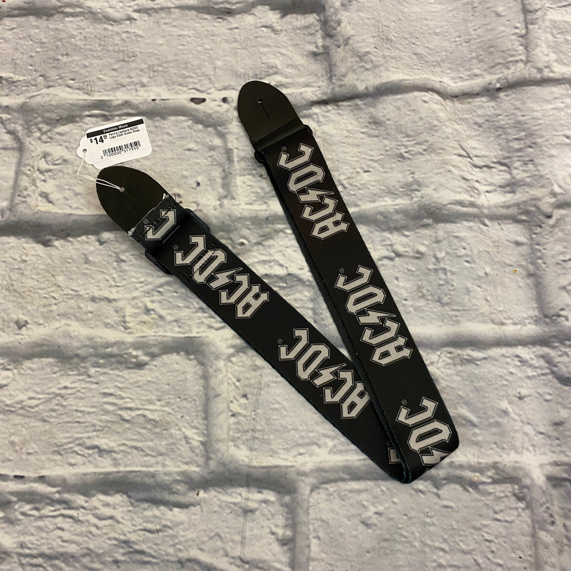 Perri's Leathers AC/DC Logo Cloth Guitar Strap