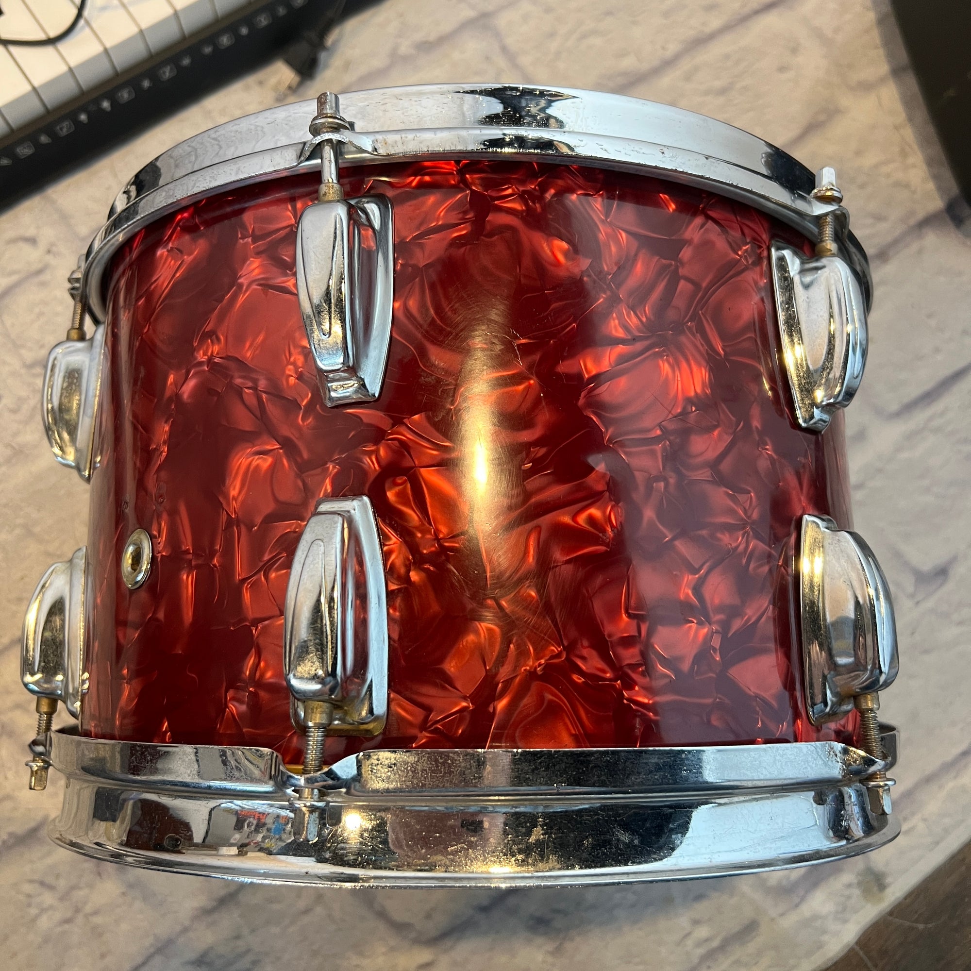 Unknown 12 x 8 MIJ 1960s Red Peark Rack Tom