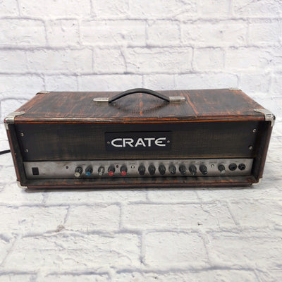 Crate B150 Bass Amp Head Rehoused in Stained Wood Cabinet