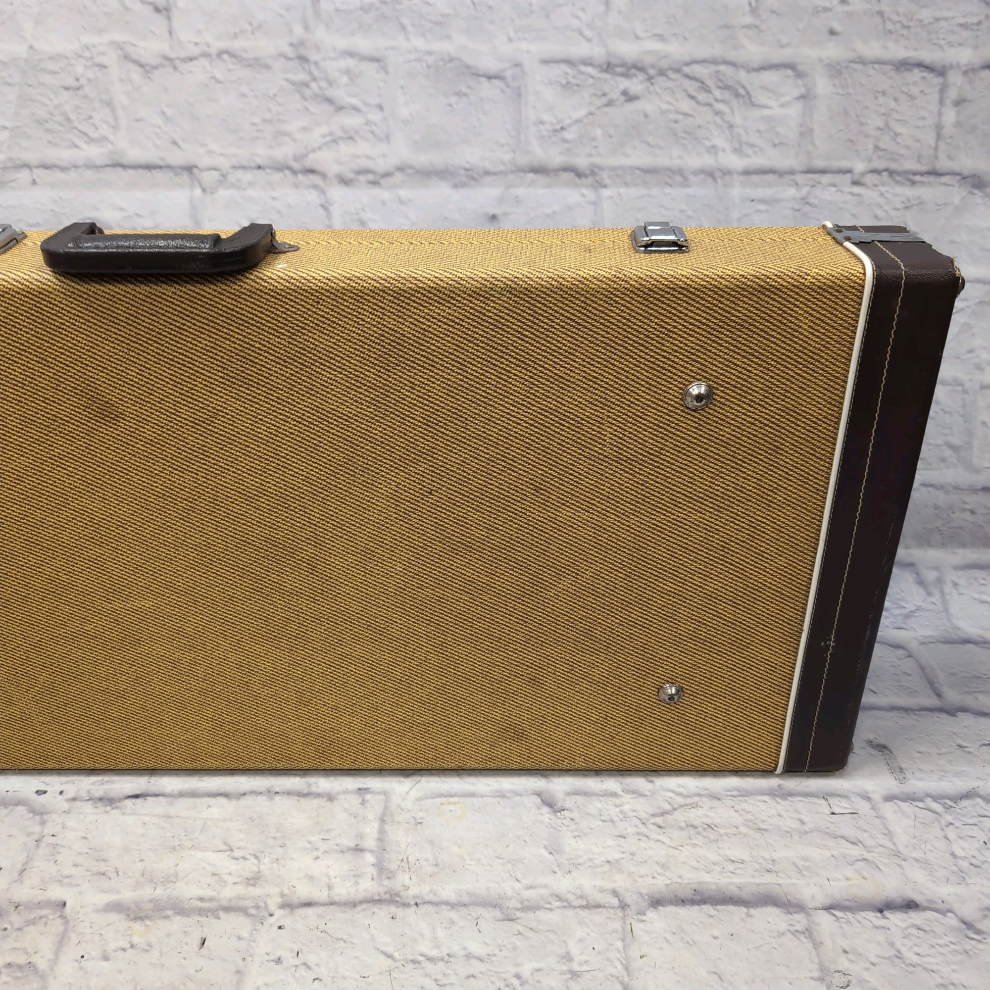 Unknown Tweed Solid Body Electric Guitar Hard Case