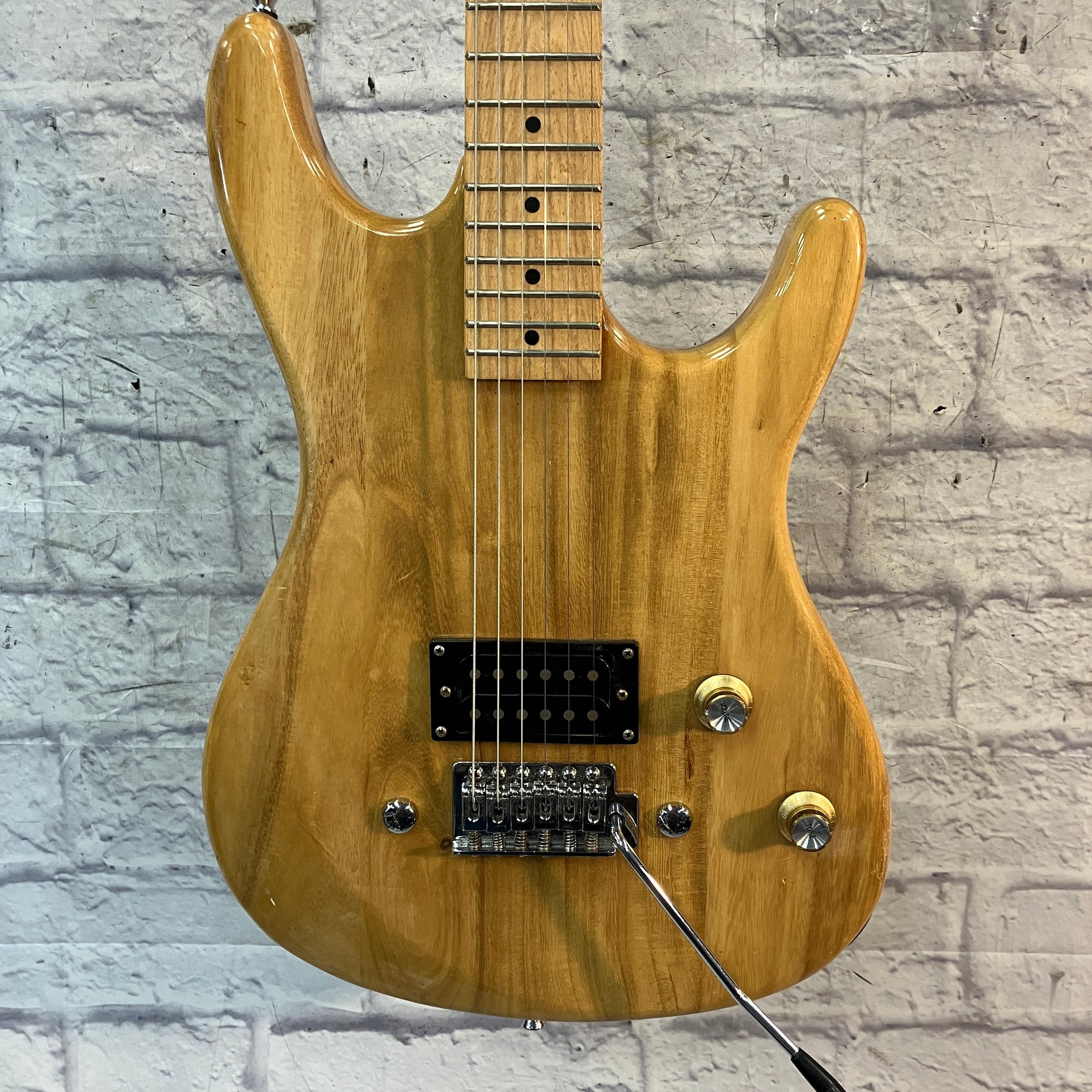 Viper S Style Solid Body Natural Finish Electric Guitar