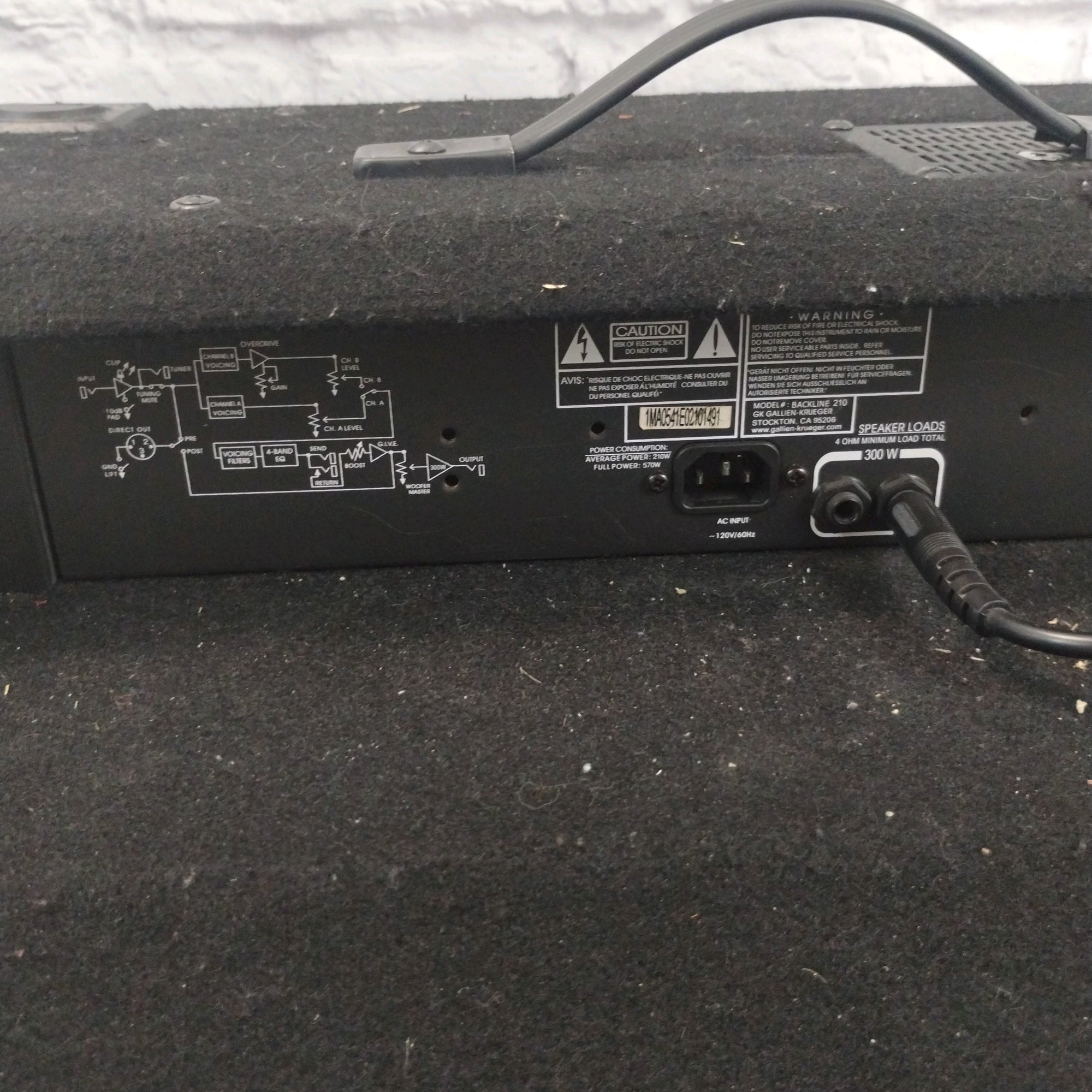 GK Backline 210 Combo Bass Amp