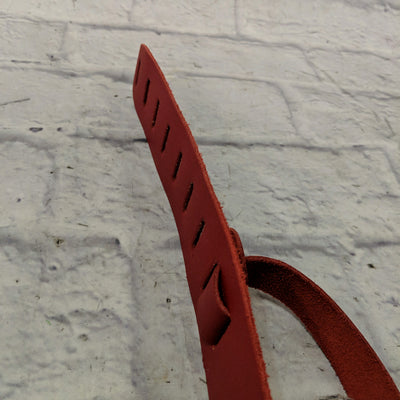 Unknown Leather Guitar Strap Red / Clay