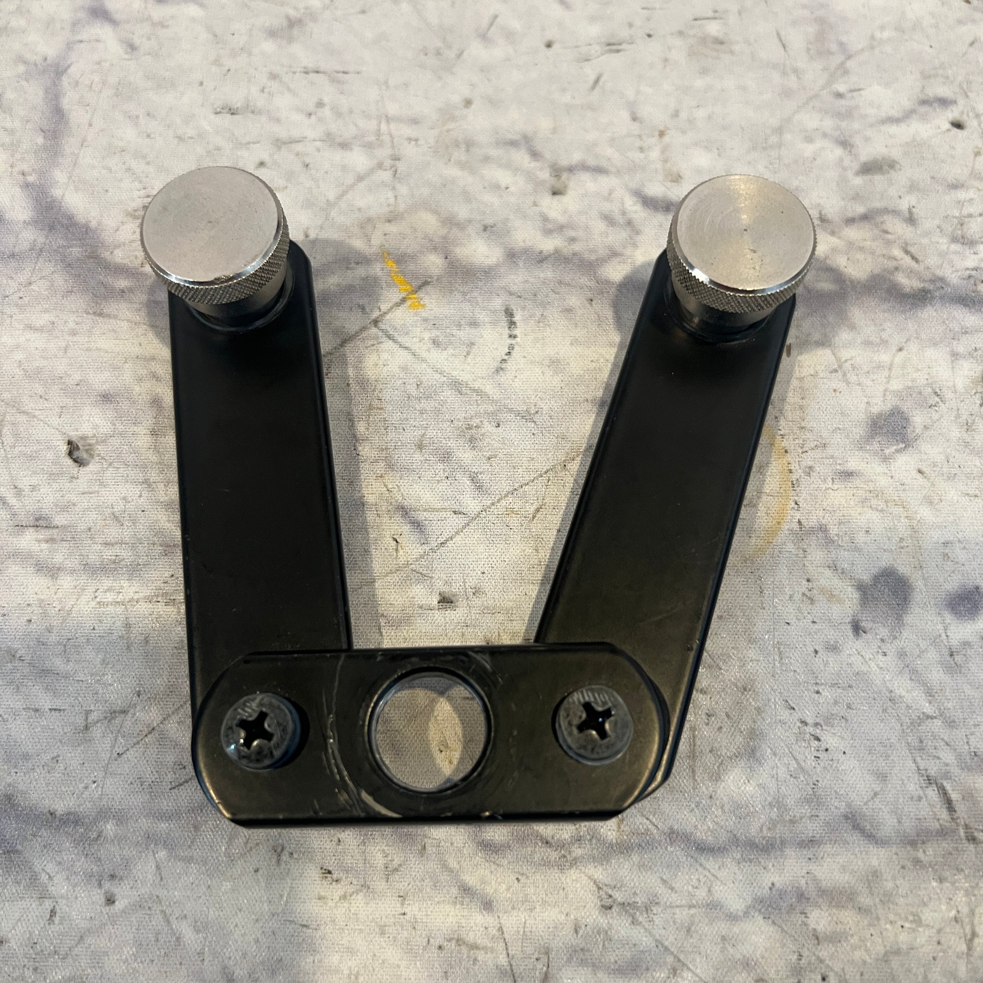 K&M 23510 Adjustable Stereo Microphone Bar Mic Stands (Tiny Clamp)