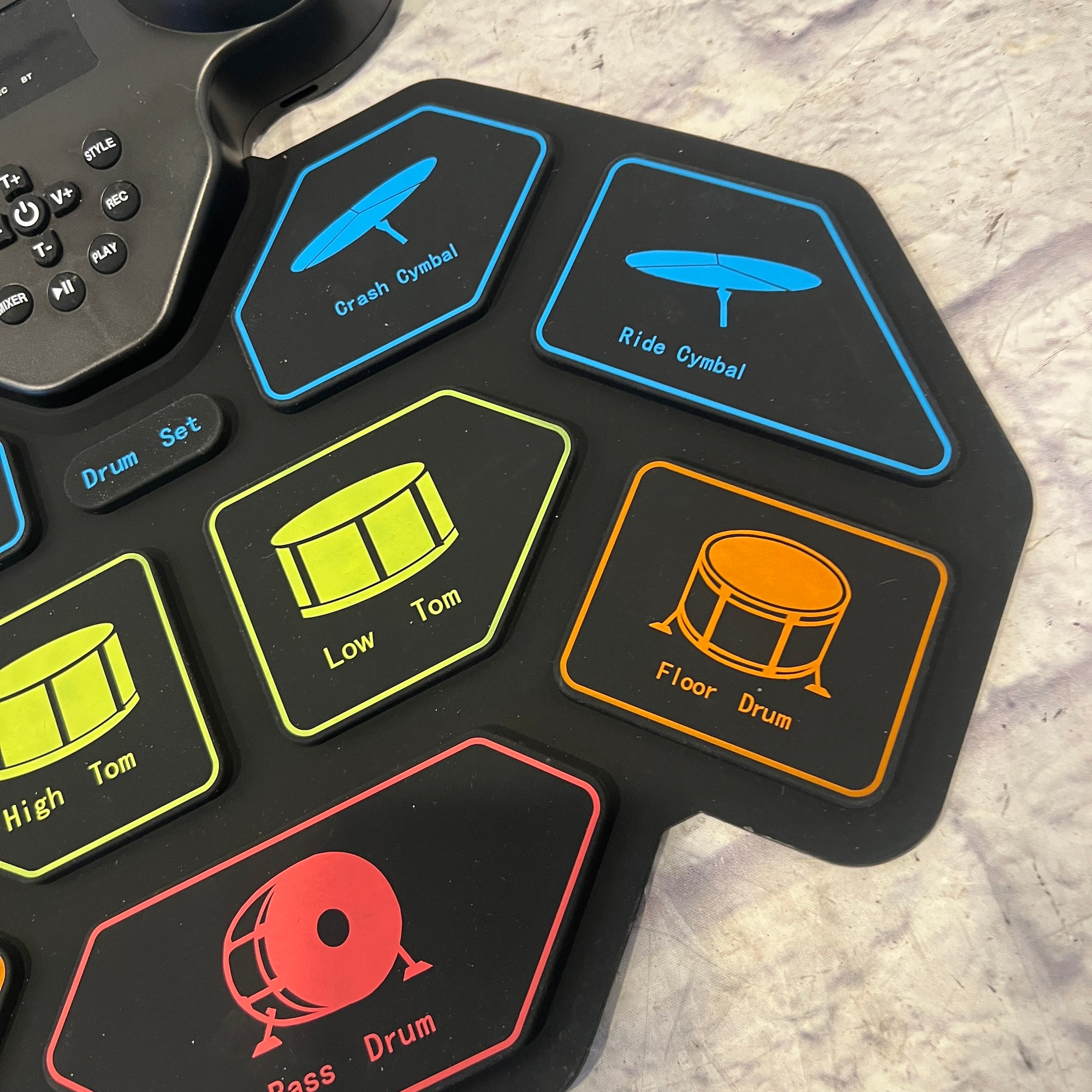 Unknown Portable Electronic Drum Pad Small Electronic Drum Set