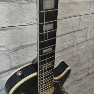 Unknown Ebony Les Paul Custom Style Guitar