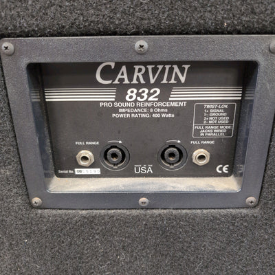 Carvin 832 1x15" 400W PA Speakers (Pair)