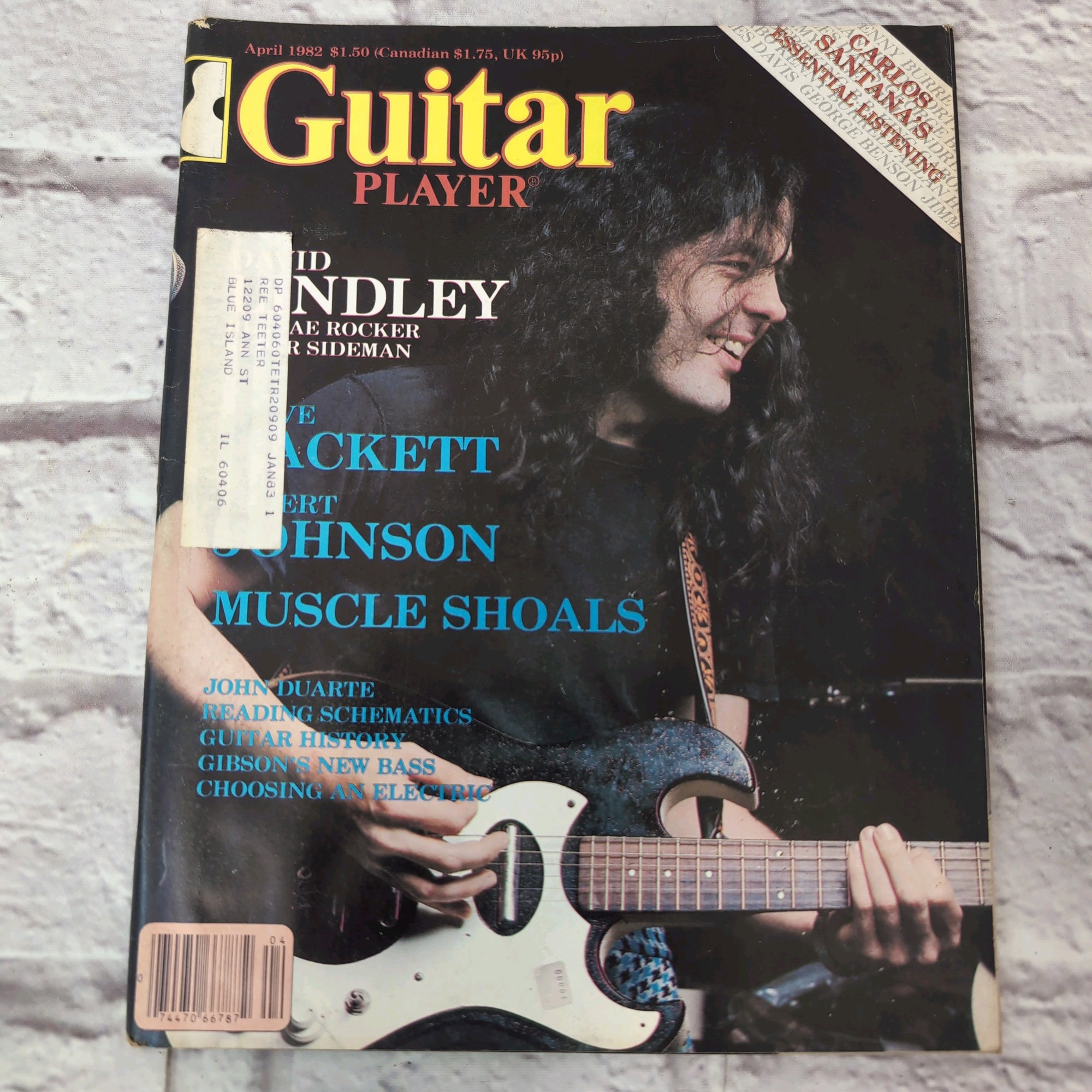 Vintage Guitar Player Magazine - April 1982 - David Lindley