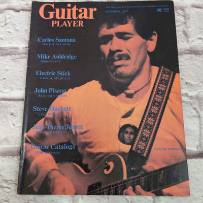 Guitar Player November 1974 Carlos Santana Vintage Guitar Magazine
