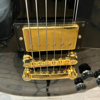 Epiphone Les Paul Custom - Black w/ Gold Hardware Electric Guitar