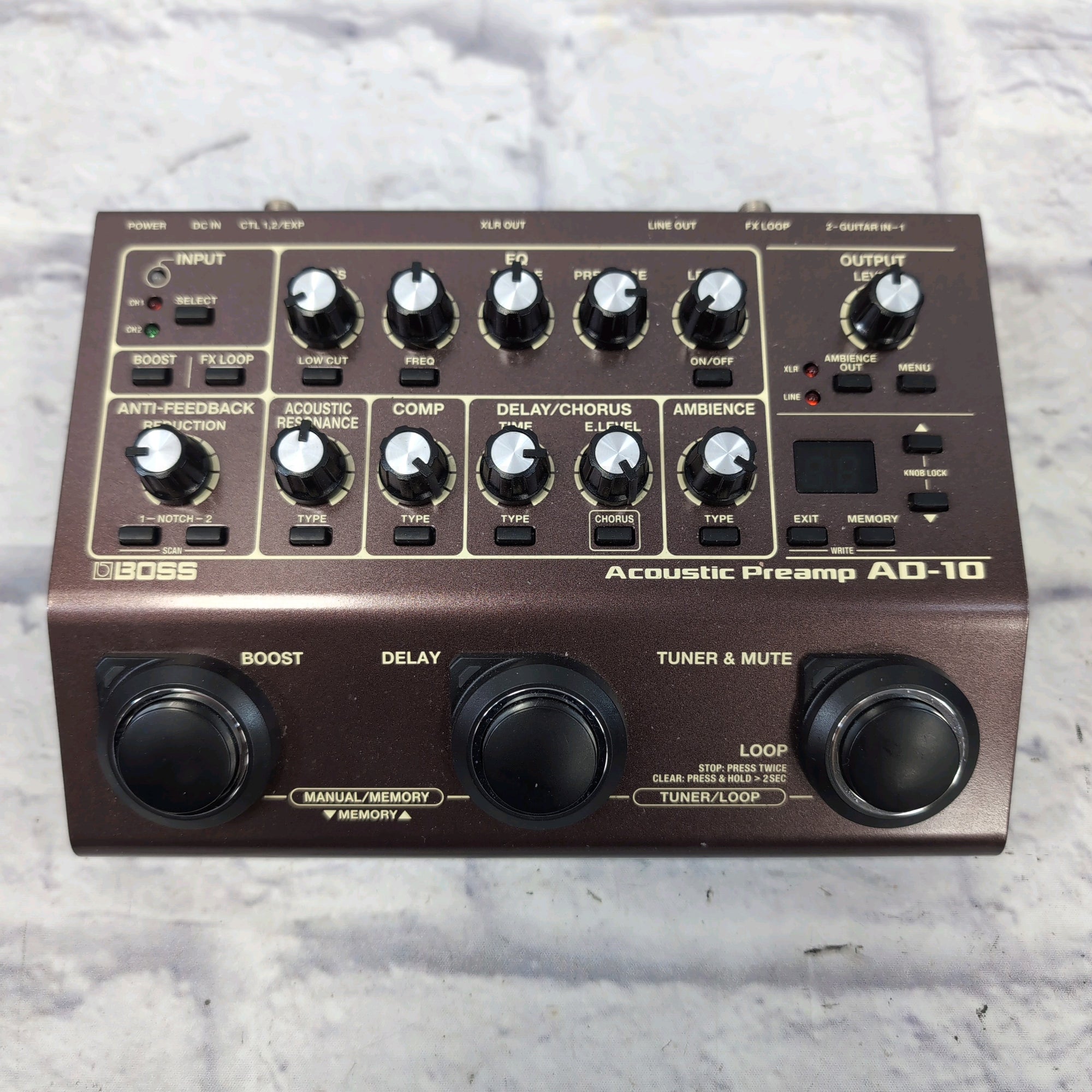 boss acoustic guitar pedal Boss AD-10 Acoustic Preamp Pedal