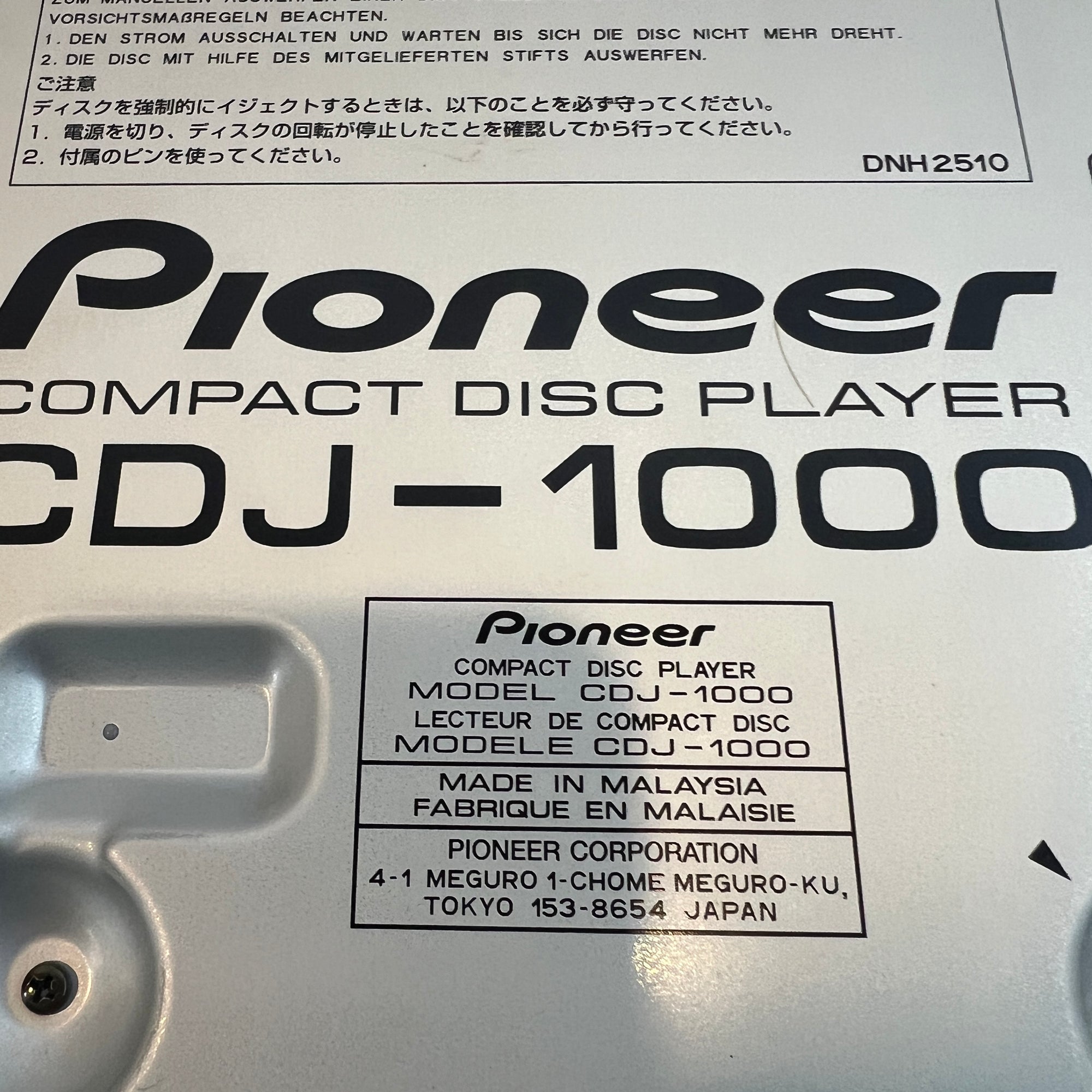 Pioneer CDJ-1000 DJ Turntable