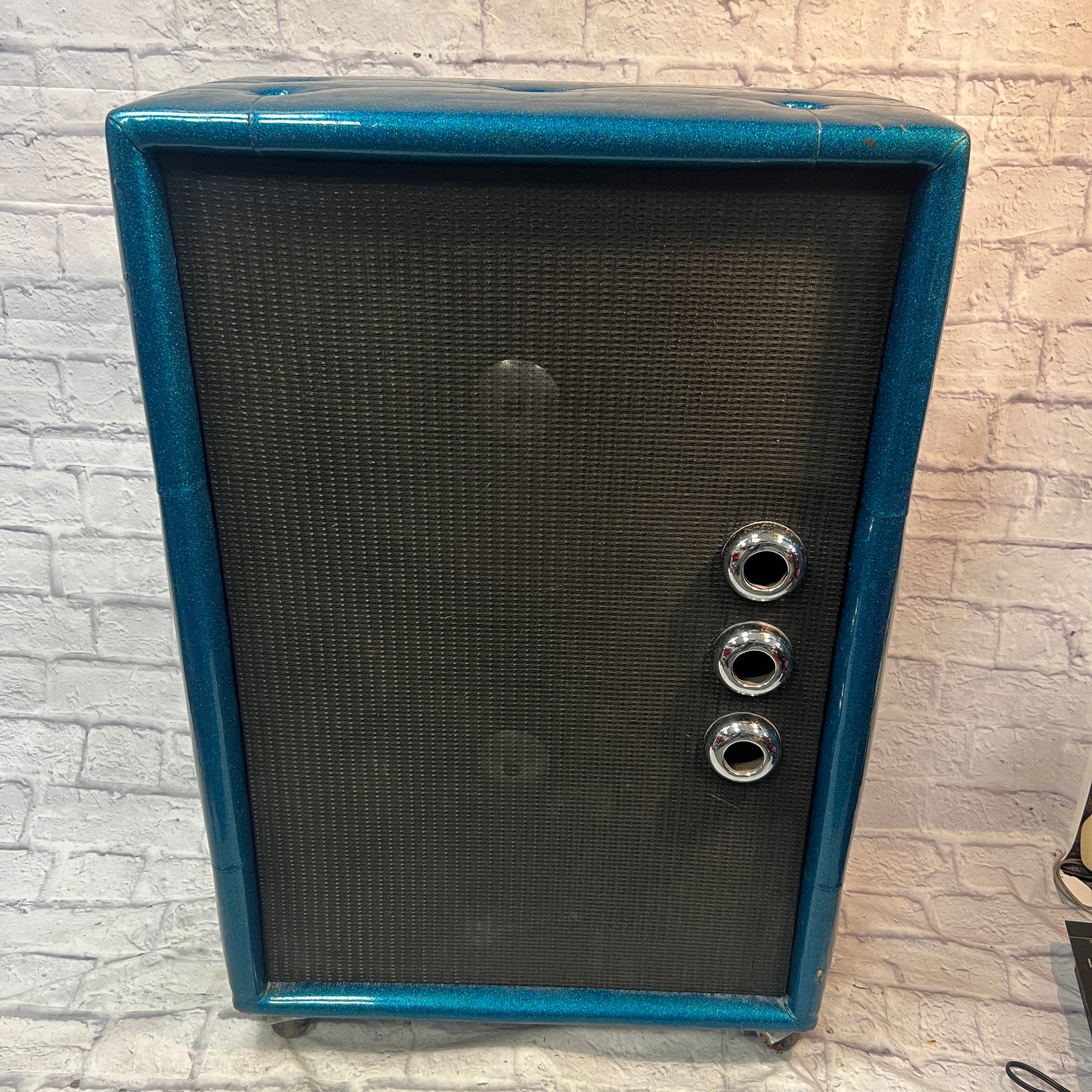 Plush Vintage P1000S 2x15 Guitar Cabinet Blue Sparkle