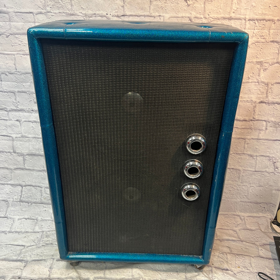 Plush Vintage P1000S 2x15 Guitar Cabinet Blue Sparkle