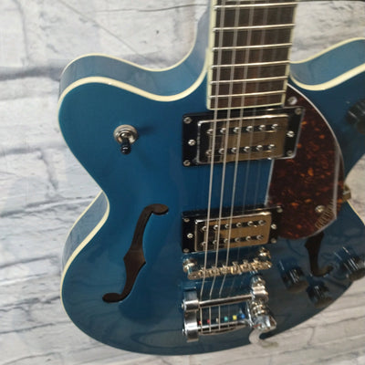Gretsch G2655t Semi Hollow Electric Guitar Blue Sparkle