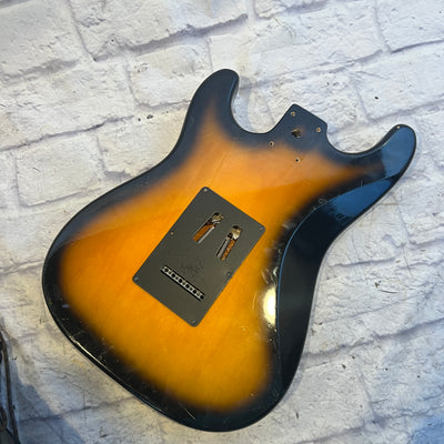 Unknown Plywood Loaded Strat Body Sunburst