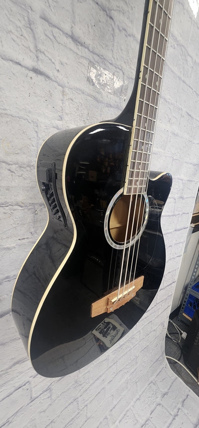 Unknown Short Scale 4 String Acoustic Bass 4 String Bass Guitar