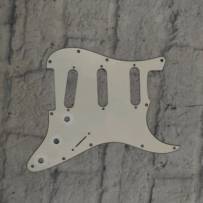 Unknown White Stratocaster Pickguard SSS