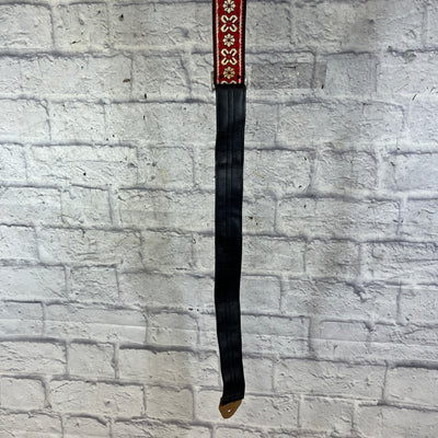 Ace Straps Vintage 1960s Red Greenwich Guitar Strap