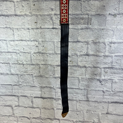 Ace Straps Vintage 1960s Red Greenwich Guitar Strap