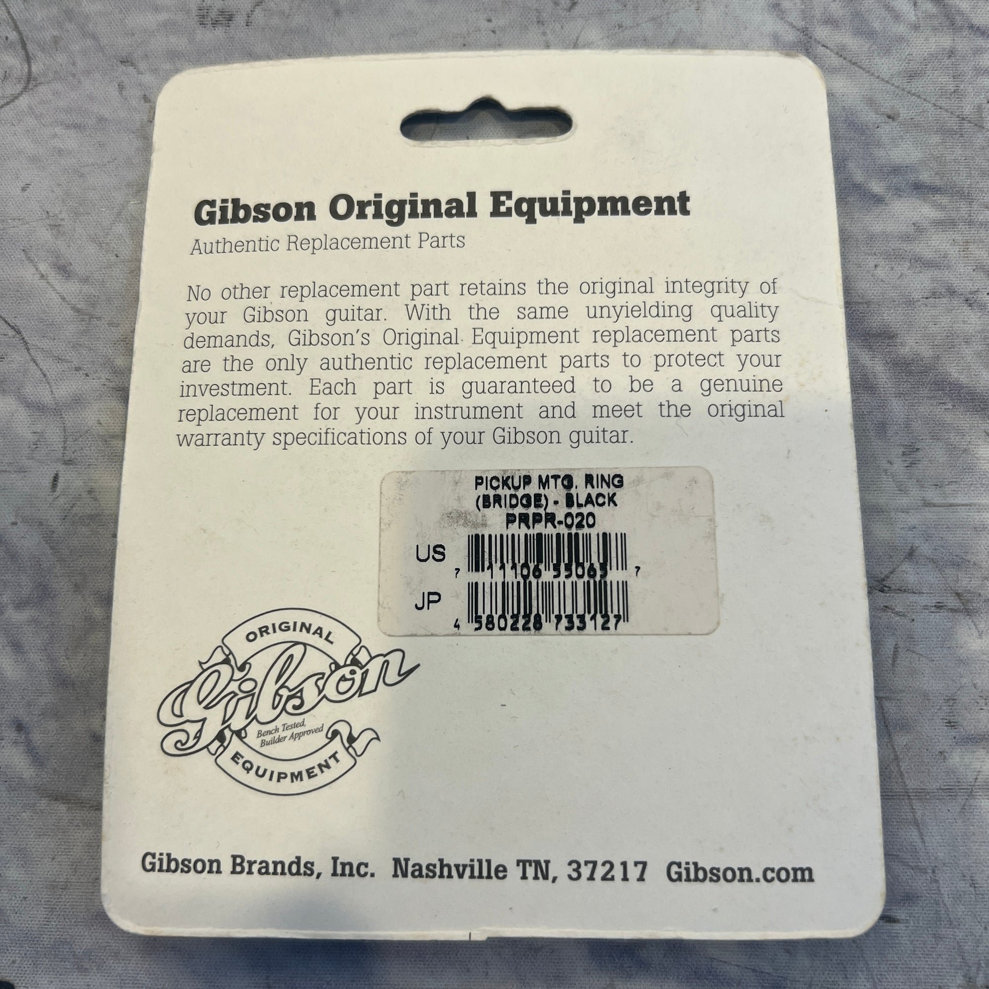 Gibson PRPR-020 Black Bridge Humbucker Mounting Ring