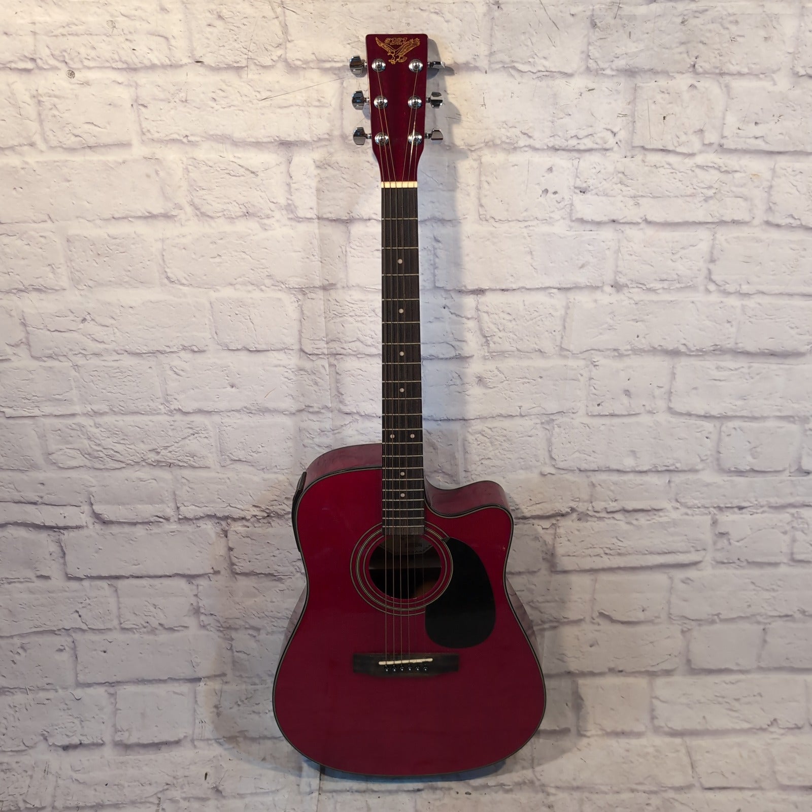 S101 Acoustic Guitar with Cutaway - Red