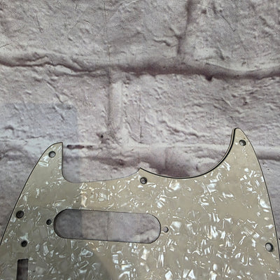 Unknown Fender Off-set Series Mustang Style Pickguard Ivory White Pickguard