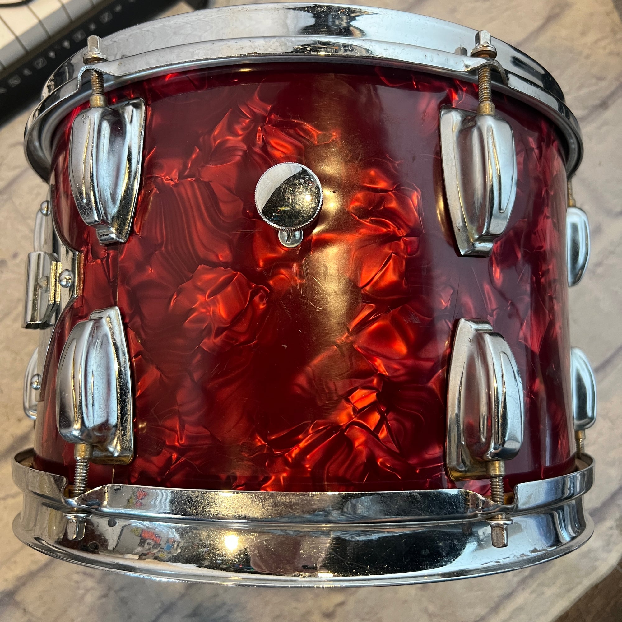 Unknown 12 x 8 MIJ 1960s Red Peark Rack Tom