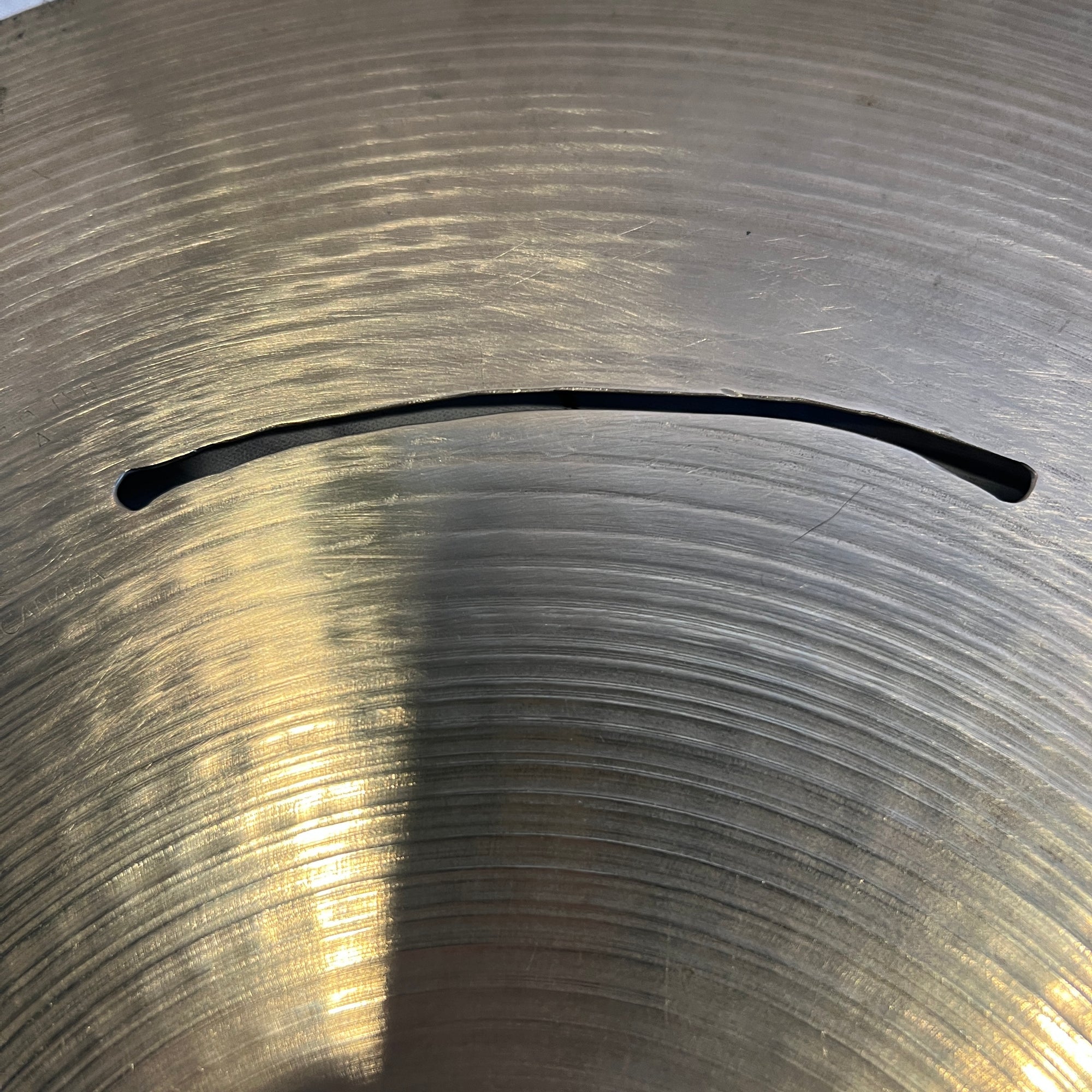 Sabian 16 Thin Crash Early 80s Repaired Crack