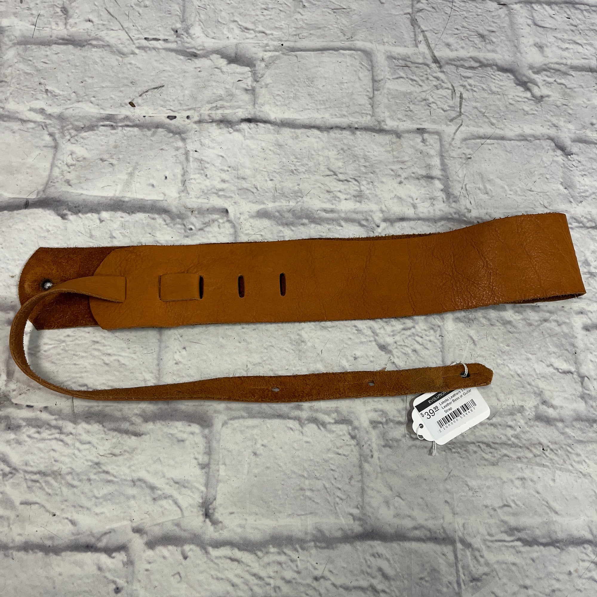 Lakota Leathers 3 Inch Leather Bass or Guitar Strap