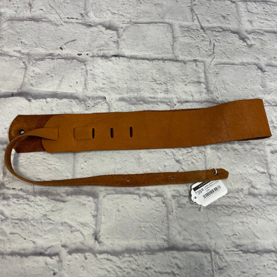 Lakota Leathers 3 Inch Leather Bass or Guitar Strap