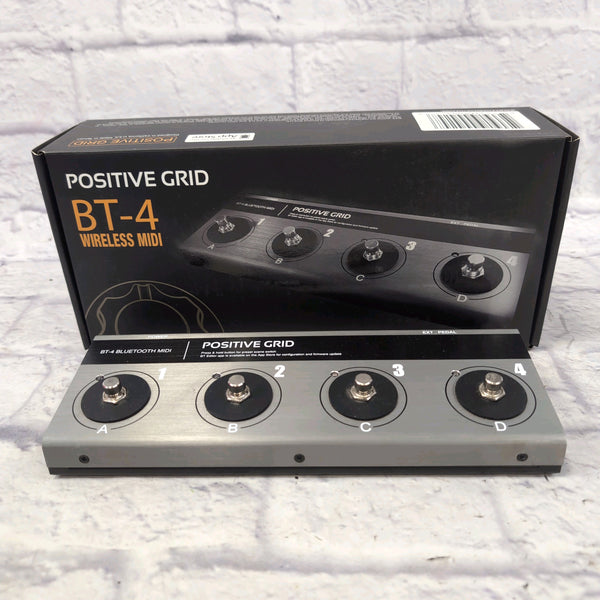 Positive Grid BT4 Wireless Bluetooth MIDI Pedalboard Controller Foots