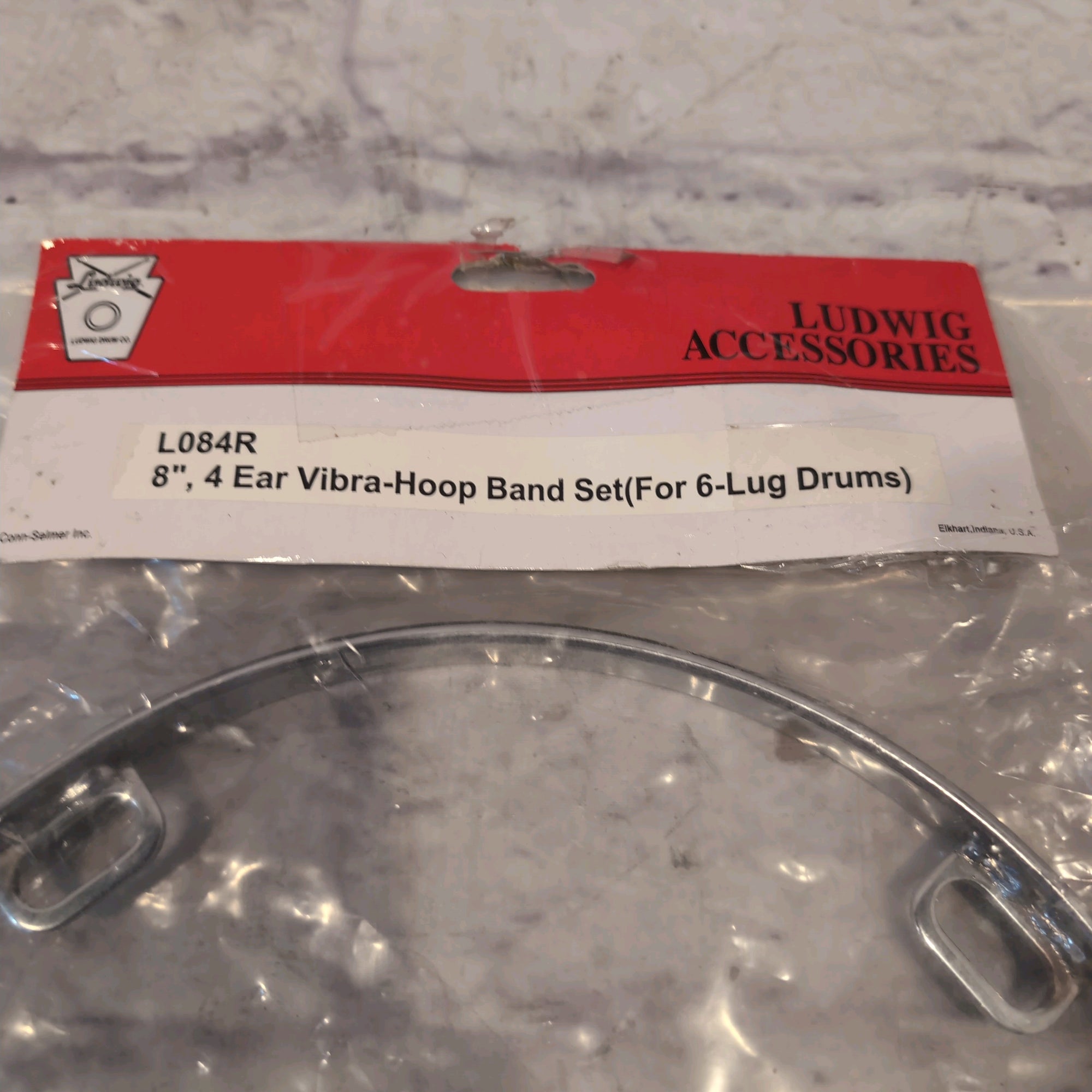 Ludwig L084 8" 4 Ear Vibra Hoop Band Set Drum Mount (For 6-Lug Drums)